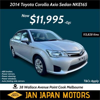 2014 Toyota Corolla Axio Sedan NKE165 for sale in Point Cook